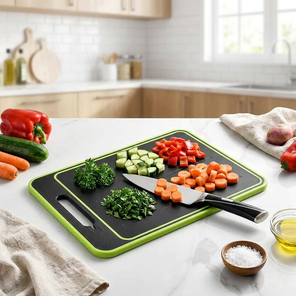 4-in-1 cutting board in use in a kitchen - lifestyle