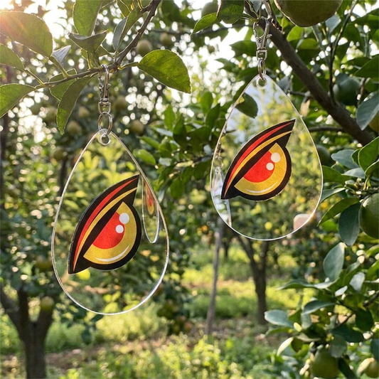 Reflective scare-eye discs in a garden - lifestyle